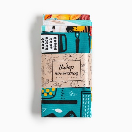 A set of towels of the “Light Easter” shares 35x60 cm - 4 pcs, 100% cotton-8