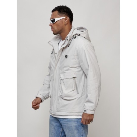 Male spring jacket, size 54, light-gray color-1