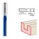 Frases groove bison 28755-12-51, straight, with cutters, shank d = 12 mm, 12 x 51 mm