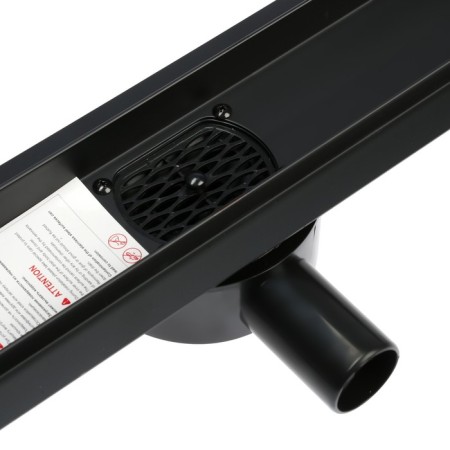 TIM BAD557002BK, 70 x 700 mm, tiles, siphon with a rotation angle of 360 °, black-matte-2