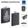 Alcohol flask "Start of adventures", stainless steel, 240 ml, 8 oz