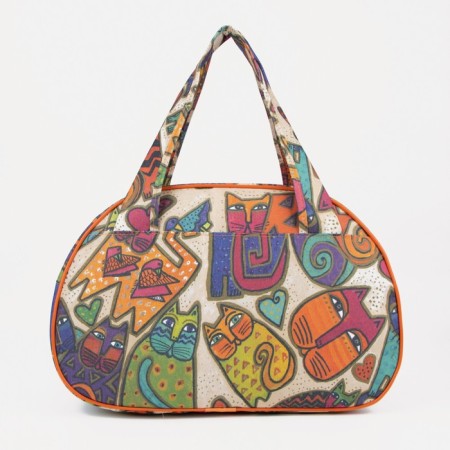 Road bag with lightning, external pocket, colorful/orange color-1
