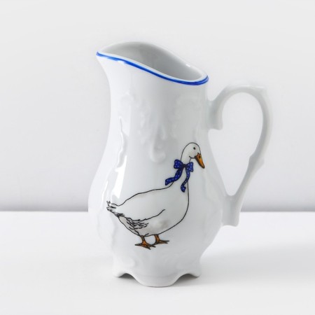 Tea service for 6 Person "Rococo. Geese ", 15 items-1
