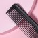 Combined comb, 12.5 × 2.5 cm, black color