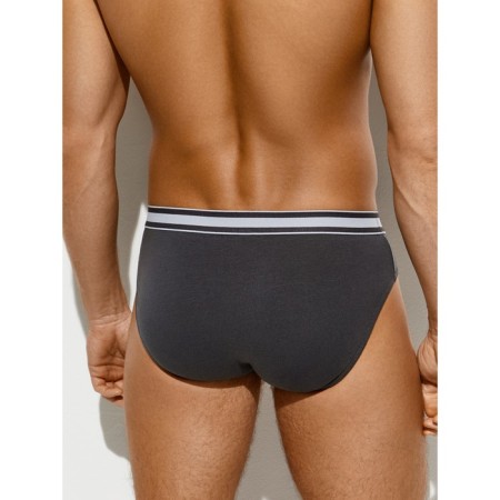 Panties Men's slips Omsa 1224, size 48, color Grigio Scuro-1