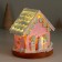 Souvenir Polystone Light "Gingerbread House with Greens" Sephire 12.5x12.5x12.5 cm