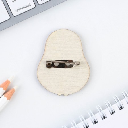 Wooden icon "Avocado", 3.2 x 4 cm-3