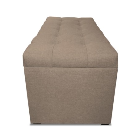 Puff with a lid and weighting, 800 × 400 × 420 mm, Velur Dream, Sand color-4