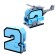 Set of robots "Robo numbers 0 - 9", transformed, 10B1