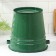 Bucket, 12 l, with a lid, green color