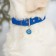 Address for engraving "paw", 2.5 cm, blue