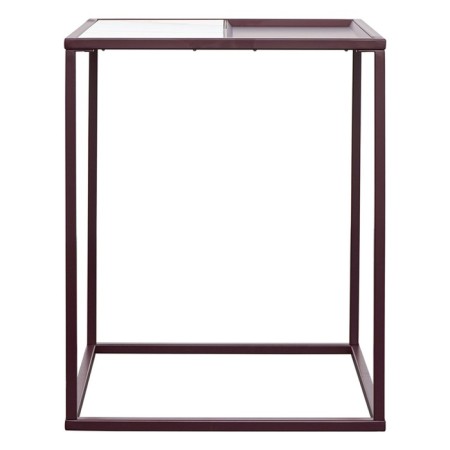 Coffee mayen table, 450 × 450 × 550 mm, white / plum color-3