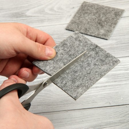 Furniture tundra, 85 x 85 mm, square, gray, 2 pcs.-6