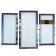 Carty clock is wall-mounted, modular "frigate", silent, 60 x 80 cm, triptych