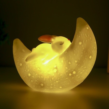 Nightmare "Bunny on the Moon" LED from batteries white 13.5x10 cm-2