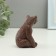 Figure "Bear sits" 9x5cm, brown