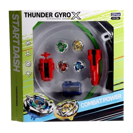 A set of warrior wolves "Gyro X", 4 tops, with launch and arena, color mix-13