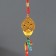 Plastic suspension, textiles "Cash tree on an ingot of iambic with peanuts" 25 cm