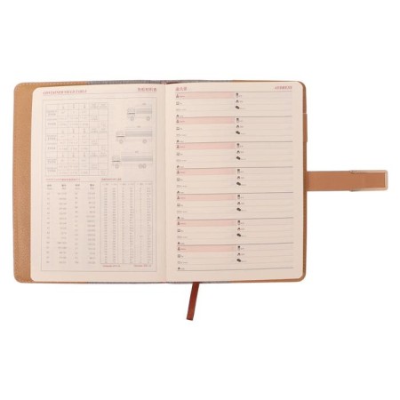 Organizer A5, with a knife, 100 sheets in a ruler, PVC cover, gray-3