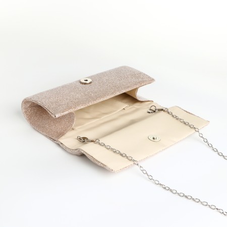 Magneta bag bag, long chain, golden color-4