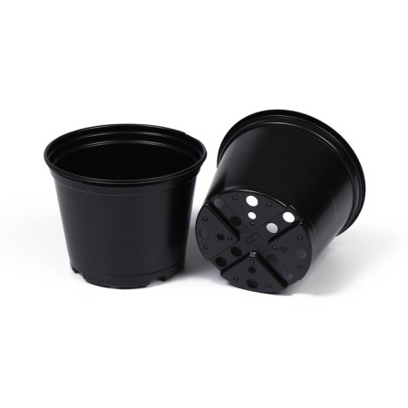 Pot for seedlings, 520 ml, D = 11 cm, h = 11 cm, black, Greengo-5