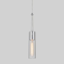 Suspended lamp with glass plafon Graf, 60W, E27, 7x7 cm