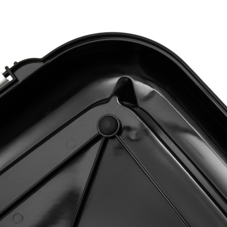Dog toilet 67 x 46 x 8 cm, with a wall, a removable grill and column, black-5