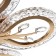 Causteen with PDU 1840/5GD LED 80W 3000-6000k Dimmer chrome gold 51x51x8 cm Bayerluux