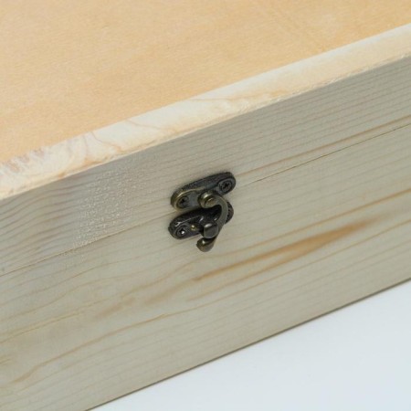Gift box 35 × 29 × 11 cm wooden, plywood lid 4 mm, fittings-3