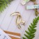 Brooch "Tukan" tropical, colored in gold