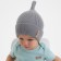 Children's hat minku rr 48-50, gray color
