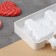 Form for ice cream "Christmas tree", silicone, 19.5 × 13 × 2.5 cm, 3 cells (7.1 × 2.7 cm), white color