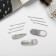 Invisibility for hair "Atlas" (set 9 pcs) 5 cm, silver