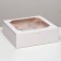 Box for 9 cakes, white, 24 x 24 x 8