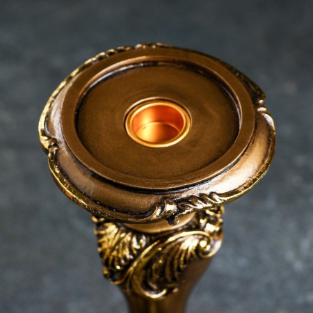Carved "Carved with a square base" bronze12x12x27cm-3