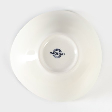 Porcelain salad Magistro Ocean, 300 ml, D = 12 cm, blue color-3