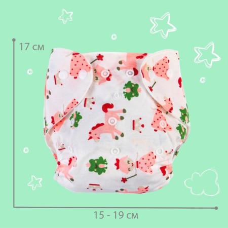A reusable diaper with the Unicorn liner-3