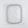 Embroidery hoops, flexible rectangle, 22 × 18 cm, gray color