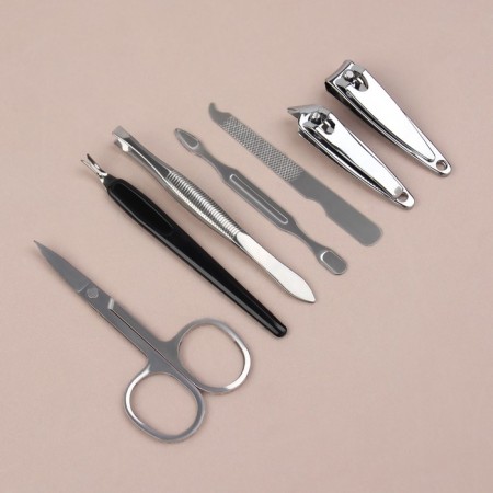 Manicure set, 7 items, in case, color mix-5