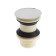 Bottom valve Zein B3, plastic case, large button, stainless steel, without overflow