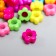 Beads for creativity plastic "Bright flowers" set 70 pcs 0.6x1x1 cm