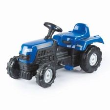 Pedal tractor DOLU RANCHERO, klaxon, blue color