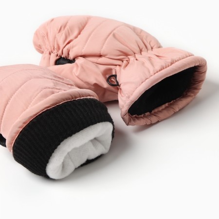 Winter children's mittens minku, pink color, 18cm-2