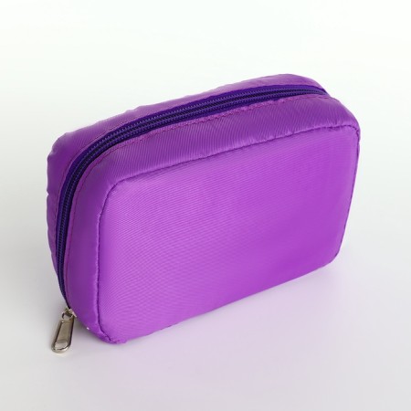 Cosmetic bag Dor units, 16*6*10.5, lightning department, lining, n/pocket, lilac