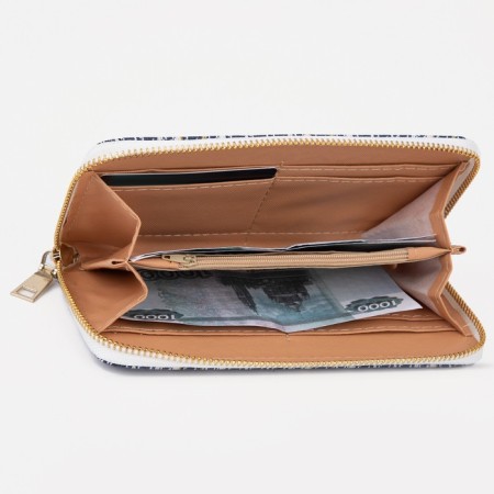 Women's wallet with lightning, blue color-3