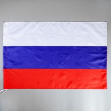 Russian flag, large 60 x 90 cm, polyester silk