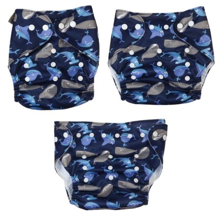 Panties-scammer, reusable, "whales"-8