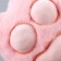 Soft toy "paw", pink color