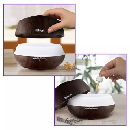 Air humidifier KitFort KT-3803, ultrasound, 800 watts, 0.5 l, brown-5