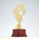 The 3rd place Cup, award figure, gold, plastic stand, 16.8 × 6.2 × 6.4 cm.